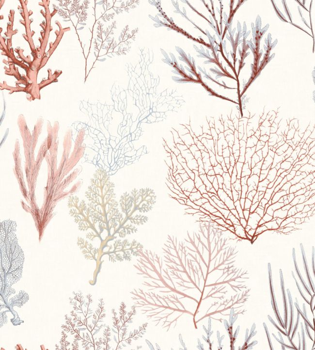 Corail Wallpaper by Casadeco Rouge