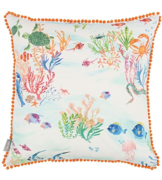 Coral Kingdom Cushion 50 x 50cm by Villa Nova Green