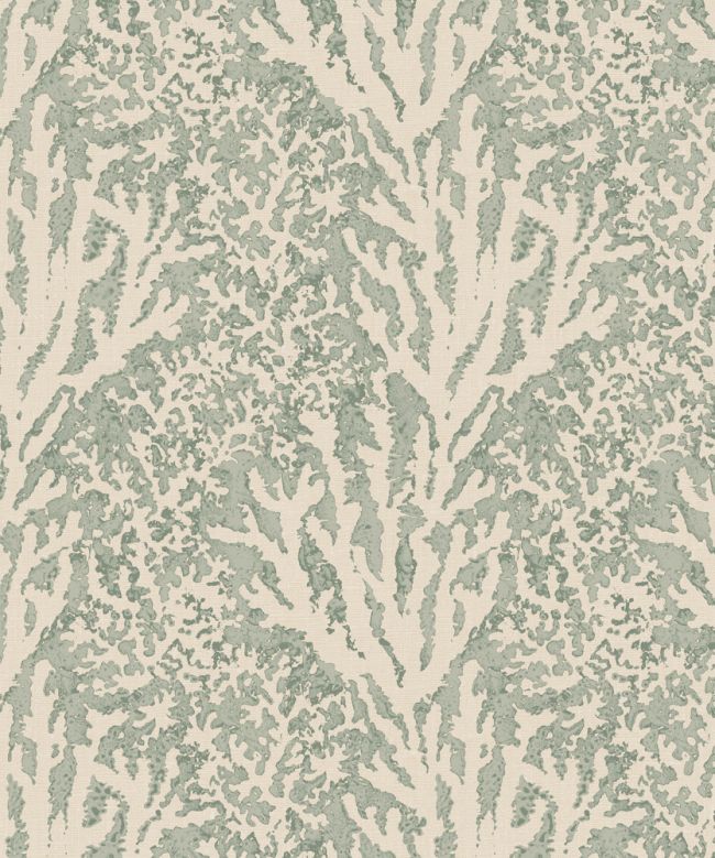 Coral Stripe Wallpaper by Madeaux 01 Pale Ocean