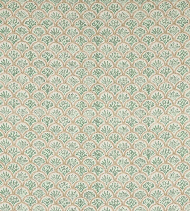 Coralli Fabric by Jane Churchill Aqua/Beige