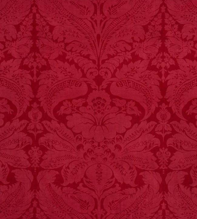 Cordwain Velvet Fabric by Schumacher Red