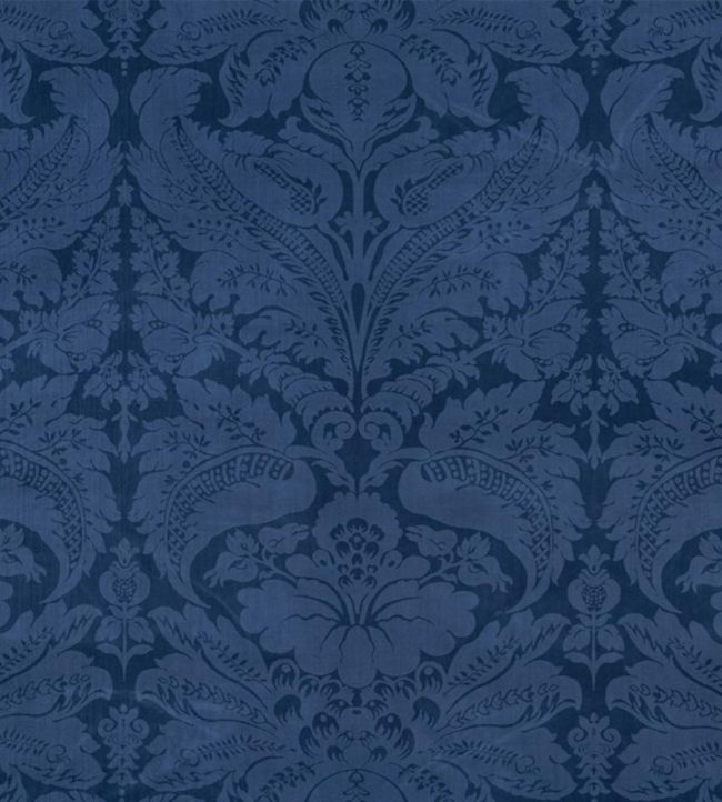 Cordwain Velvet Fabric by Schumacher Sapphire