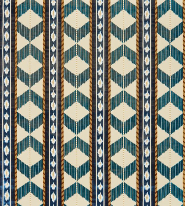 Cornaro Fabric by Osborne & Little Petrol/Navy