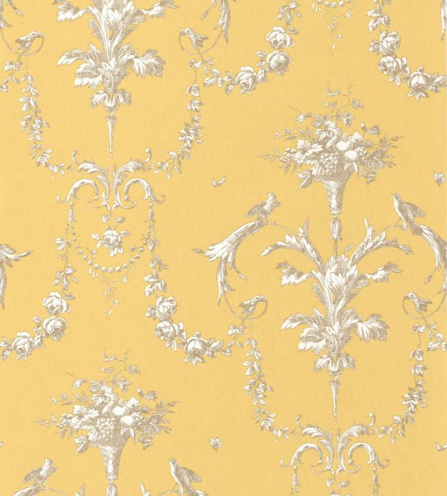 Corne D'Abondance Wallpaper by Casadeco Jaune Soleil