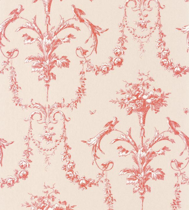Corne D'Abondance Wallpaper by Casadeco Rouge Carmin
