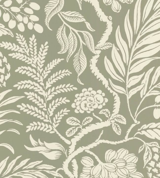 Cornucopia Wallpaper by Langelid Von Bromssen Khaki