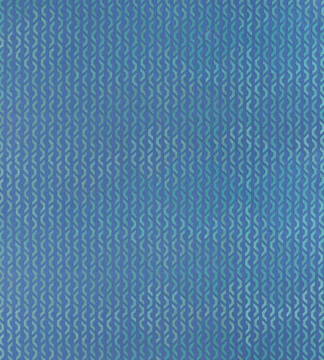 Coronado Embroidery Fabric by Thibaut Blue