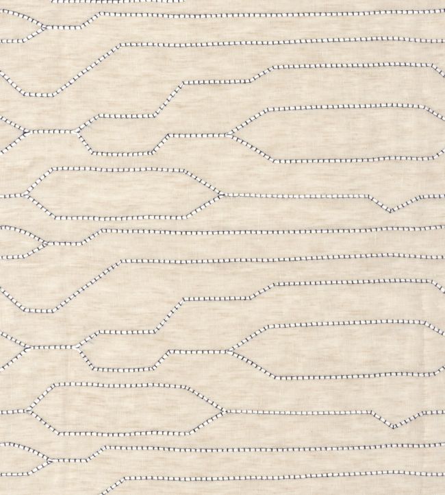 Cortege Fabric by Casamance Naturel Noir