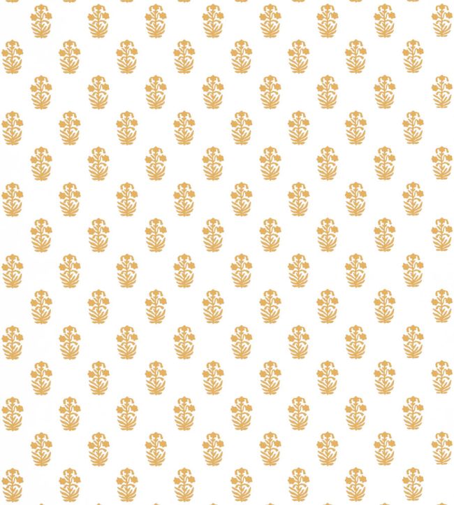 Corwin Wallpaper by Thibaut Gold on White