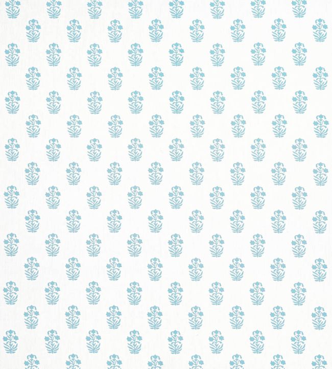Corwin Fabric by Thibaut Seaglass on White