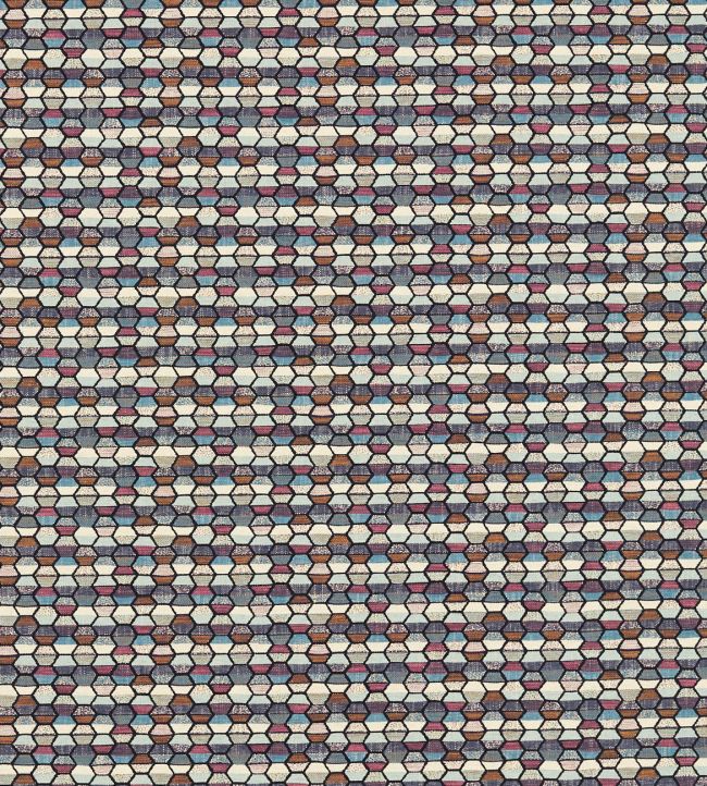 Cosmic Fabric by Clarke & Clarke Mineral/Raspberry