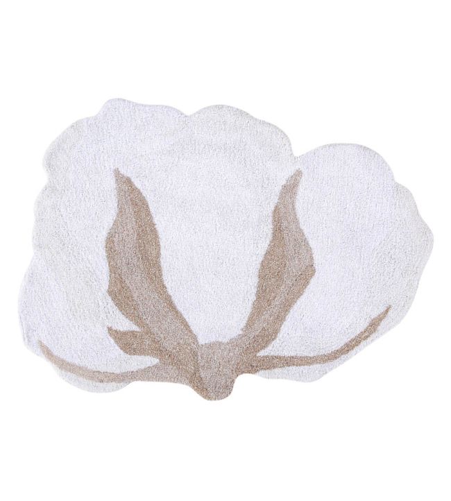 Lorena Canals Cotton Flower rug Ivory C-COT-FLOWER Ivory