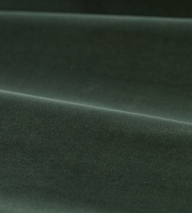 Cotton Velvet Performance Fabric by Zoffany Green Slate