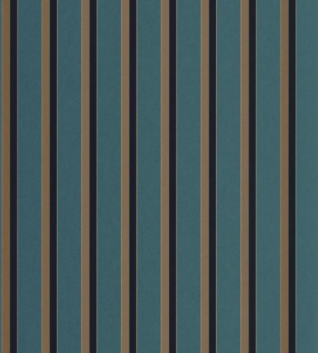 Country Club Wallpaper by Casadeco Bleu Paon