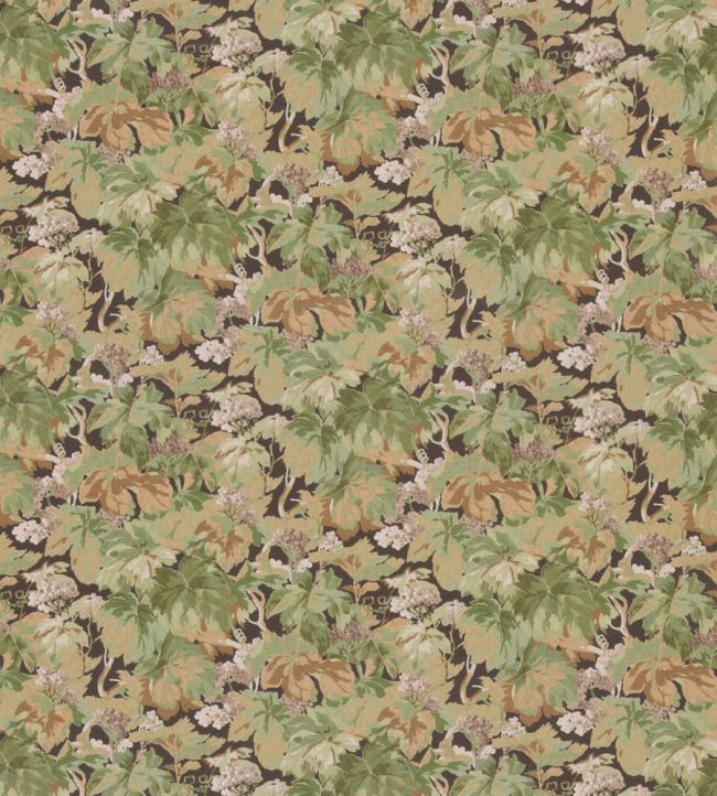 Country Walk Fabric by Mulberry Home Charcoal