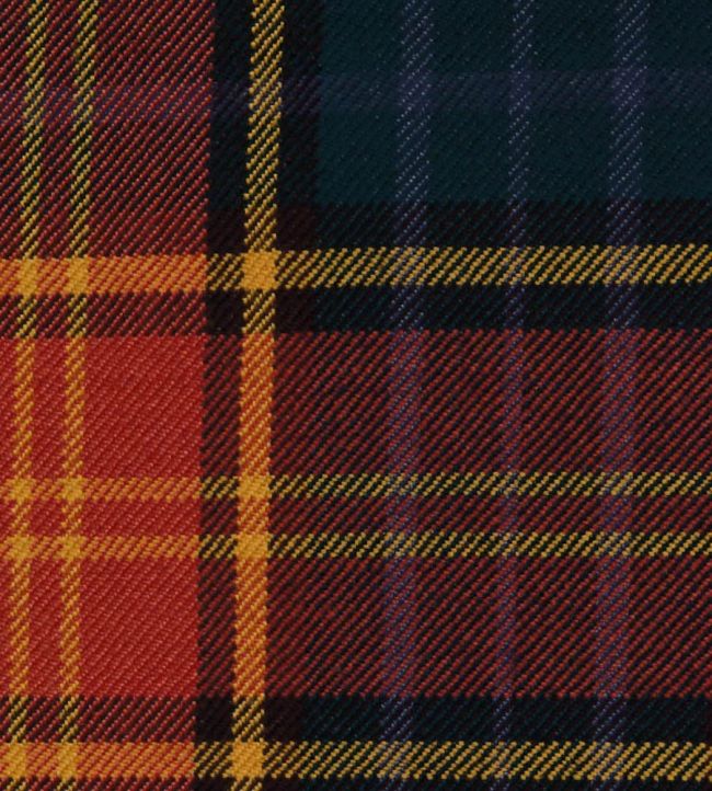 County Roscommon Fabric by The Isle Mill Blue/Orange/Yellow