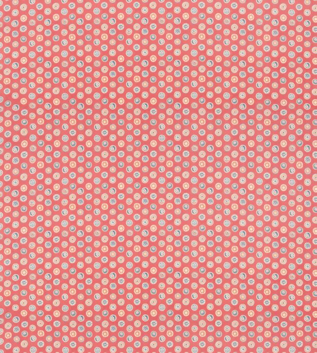 Court Buttons Fabric by GP & J Baker Old Red