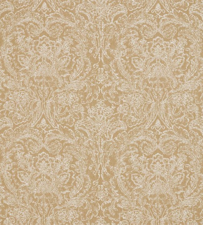 Courtney Damask Fabric by Sanderson Sepia