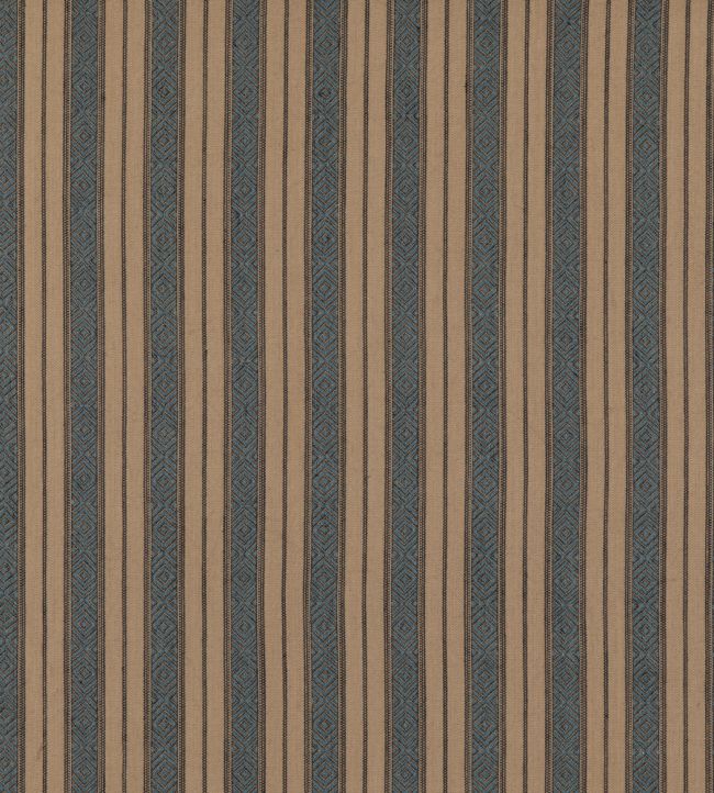 Cowdray Stripe Fabric by Mulberry Home Denim