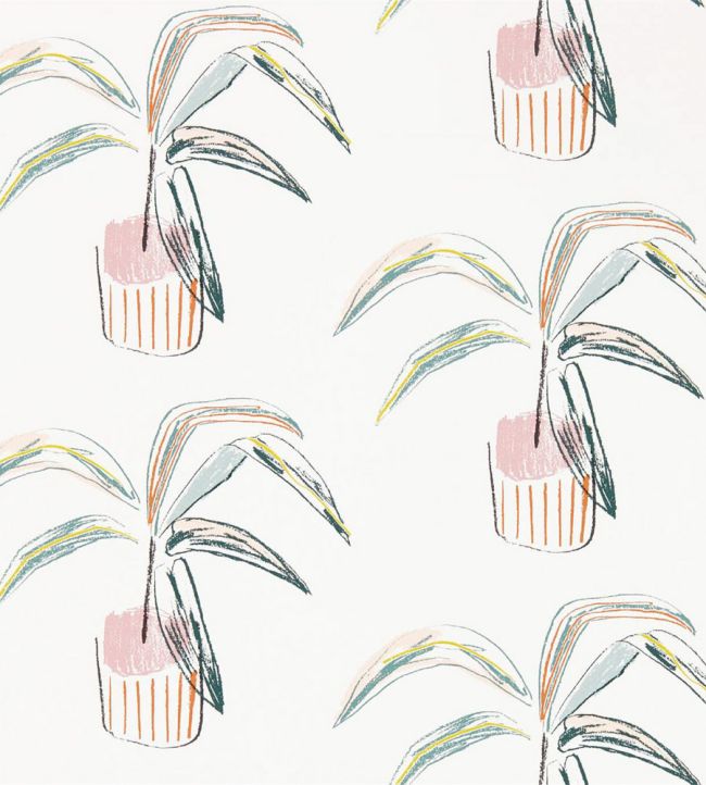 Crassula Wallpaper by Scion Blush / Mint