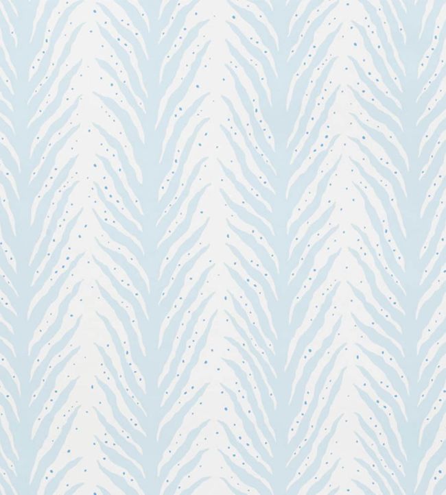 Creeping Fern Wallpaper by Schumacher Slumber Blue