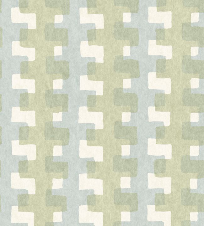 Cremaillere Wallpaper by Christopher Farr Cloth Fennel