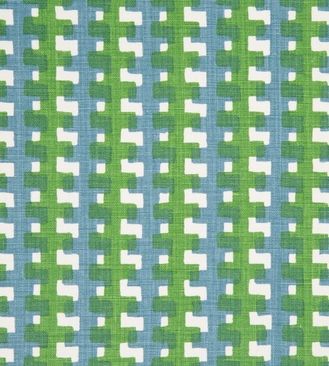 Cremaillere Fabric by Christopher Farr Cloth Green