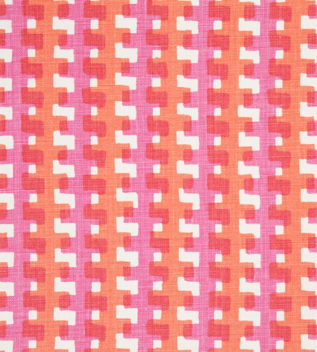 Cremaillere Fabric by Christopher Farr Cloth Hot Pink