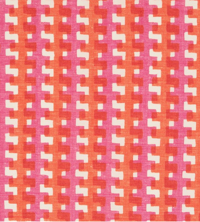 Cremaillere Performance Fabric by Christopher Farr Cloth Rosa