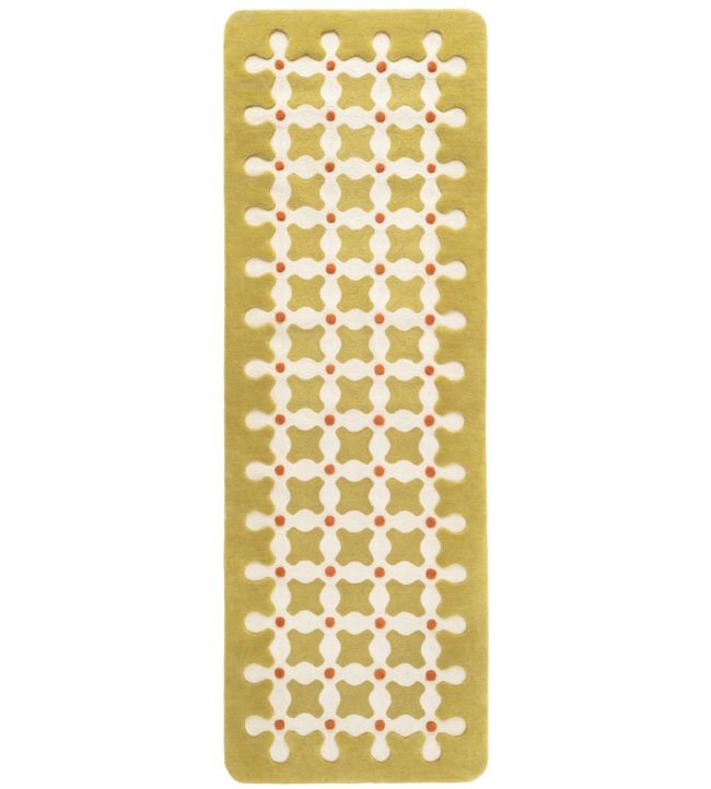 cc-tapis Criss Cross Runner rug Mustard CRISR -MUSTARD Mustard