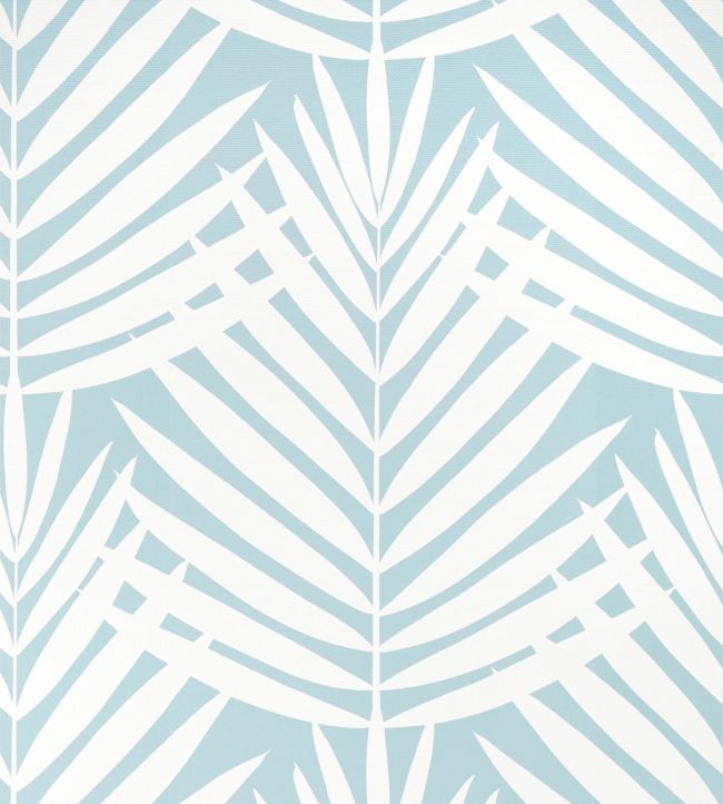 Croatia Wallpaper by Thibaut Spa Blue