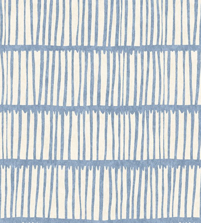 Crochet Wallpaper by Christopher Farr Cloth Cobalt