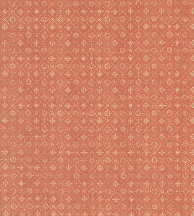 Croft Trellis Fabric by Mulberry Home Russet