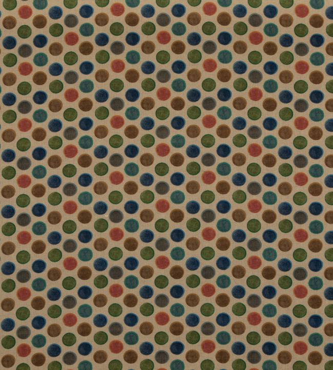 Croquet Fabric by Mulberry Home Teal