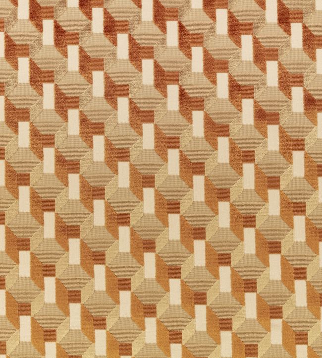 Cubic Fabric by Kirkby Design Copper