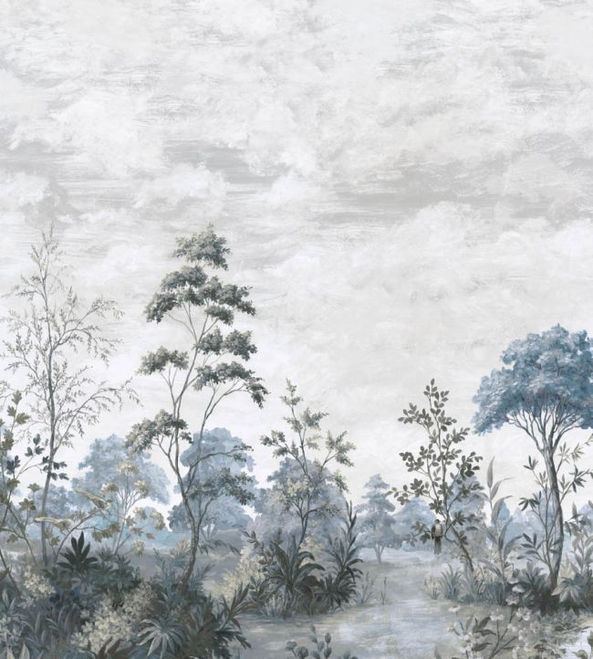 Cumbria Mural by Anna French Spa Blue on Pearl