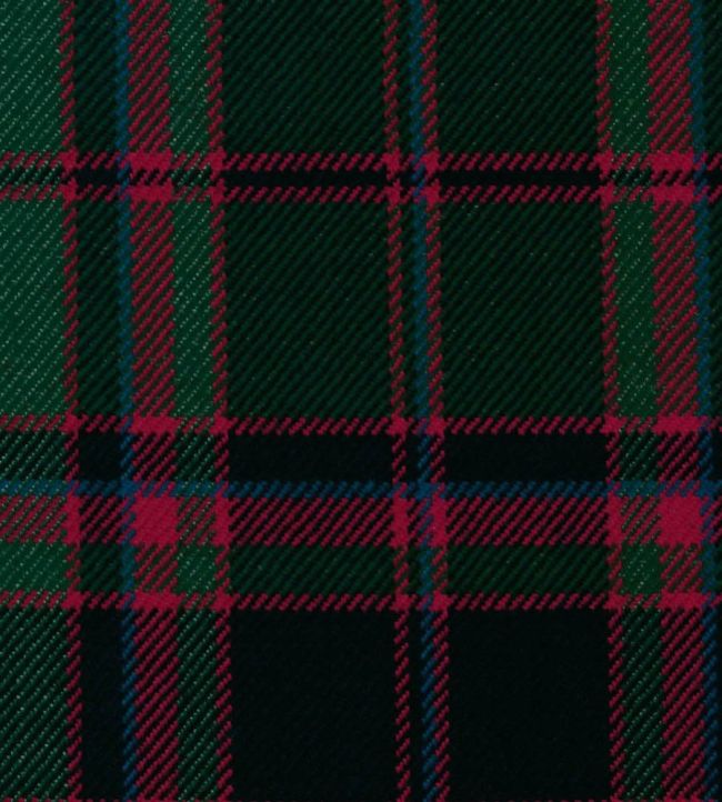 Cumming Htg Mtd Fabric by The Isle Mill Black/Green/Red