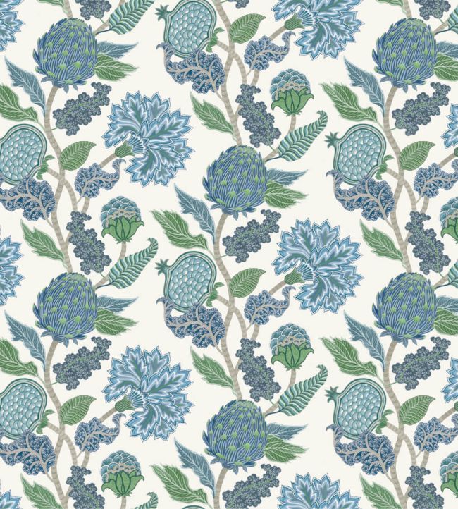 Cynara Fabric by Osborne & Little Denim/Apple