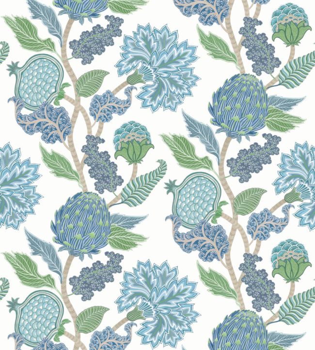 Cynara Wallpaper by Osborne & Little Denim/Apple