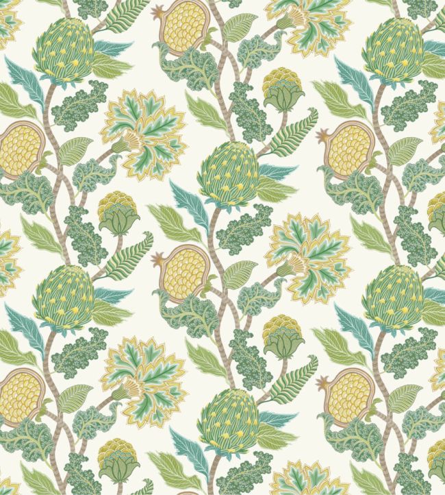 Cynara Fabric by Osborne & Little Leaf/Lemon