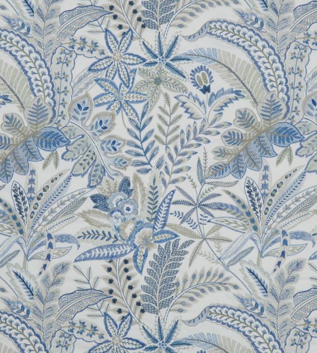 Cypress Stitch Fabric by Liberty Lapis