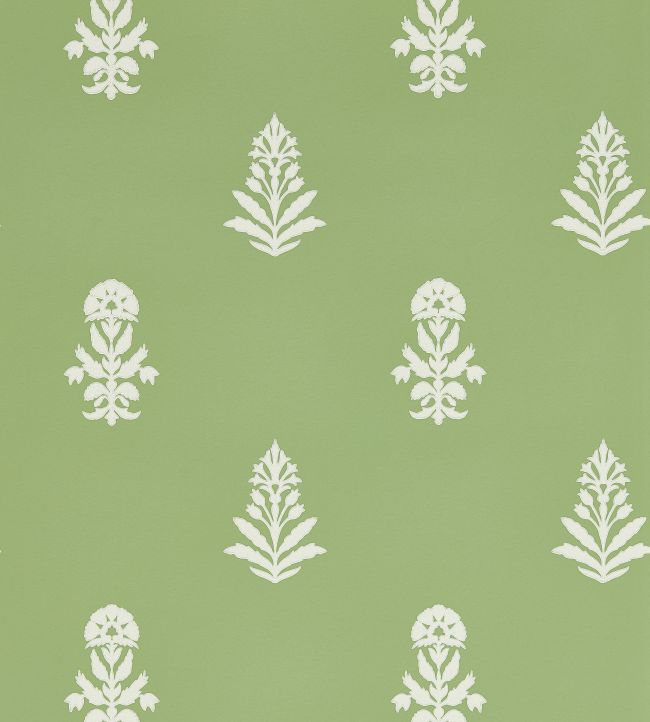 Dabu Wallpaper by Sanderson Botany Green