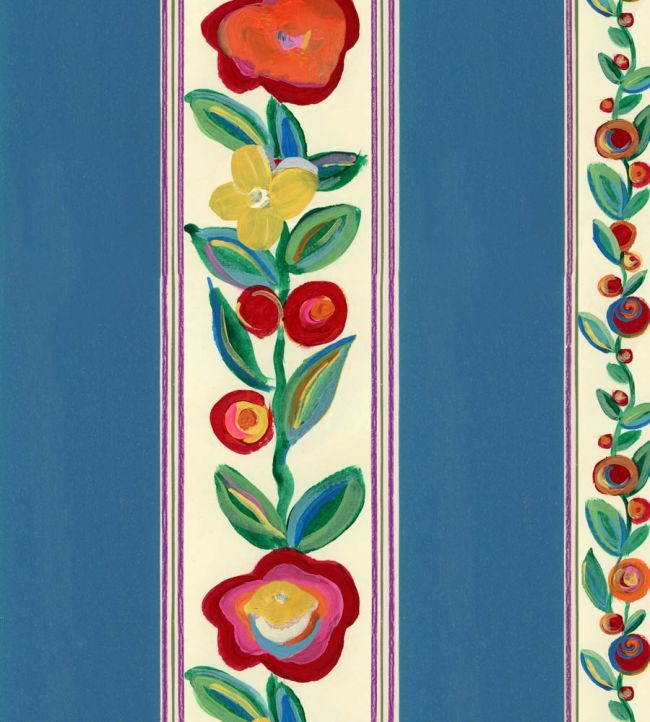 Dainty Flowering Wallpaper by MINDTHEGAP Azure