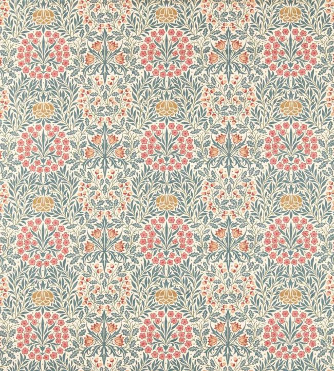 Daisy & Oak Fabric by Morris & Co Madder/Teal