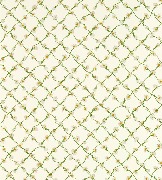 Daisy Trellis Wallpaper by Harlequin Emerald/Pearl