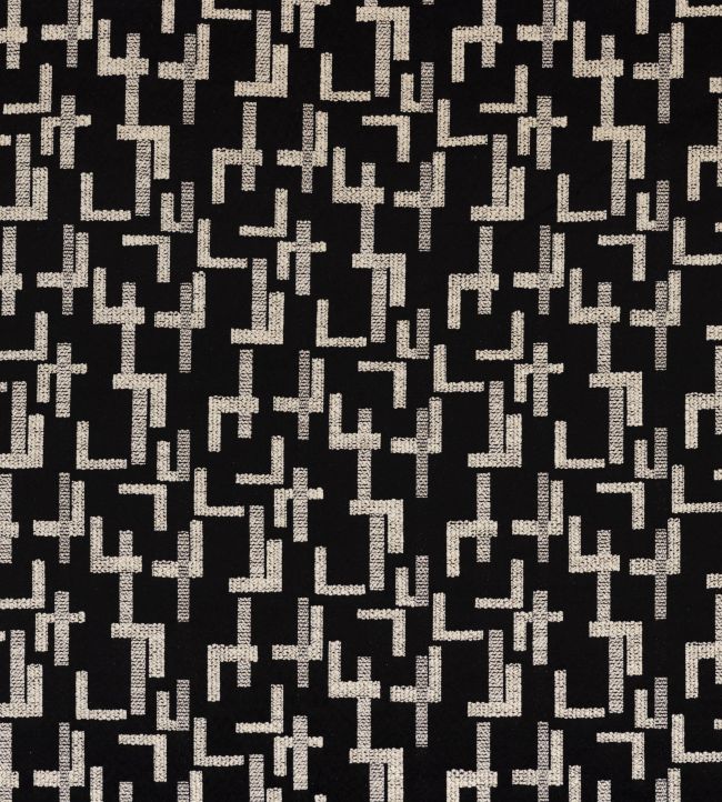 Dalles Fabric by Casamance Noir