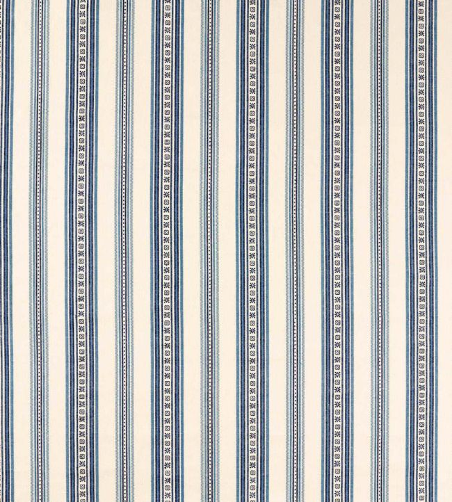 Dallington Stripe Fabric by Morris & Co Indigo