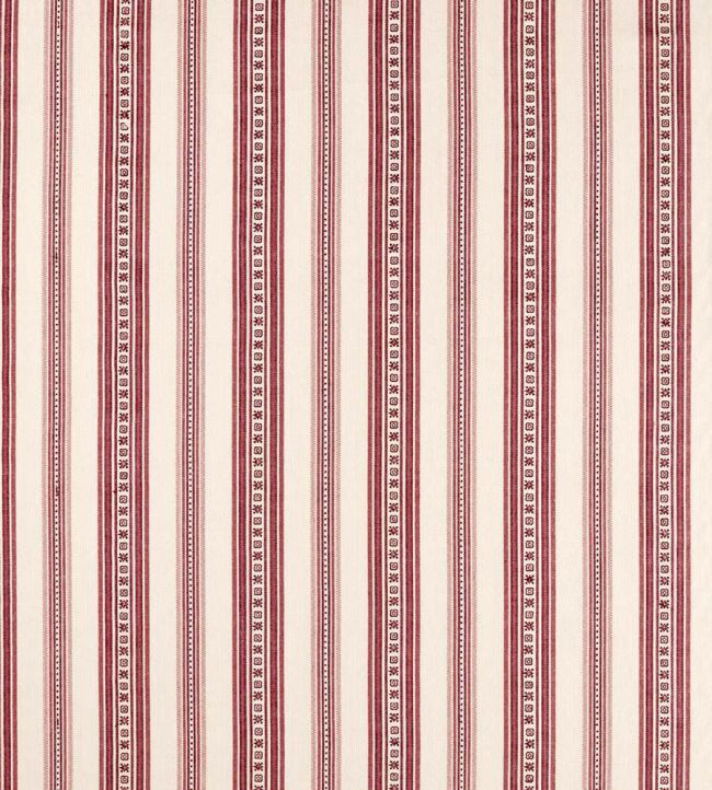 Dallington Stripe Fabric by Morris & Co Mulberry