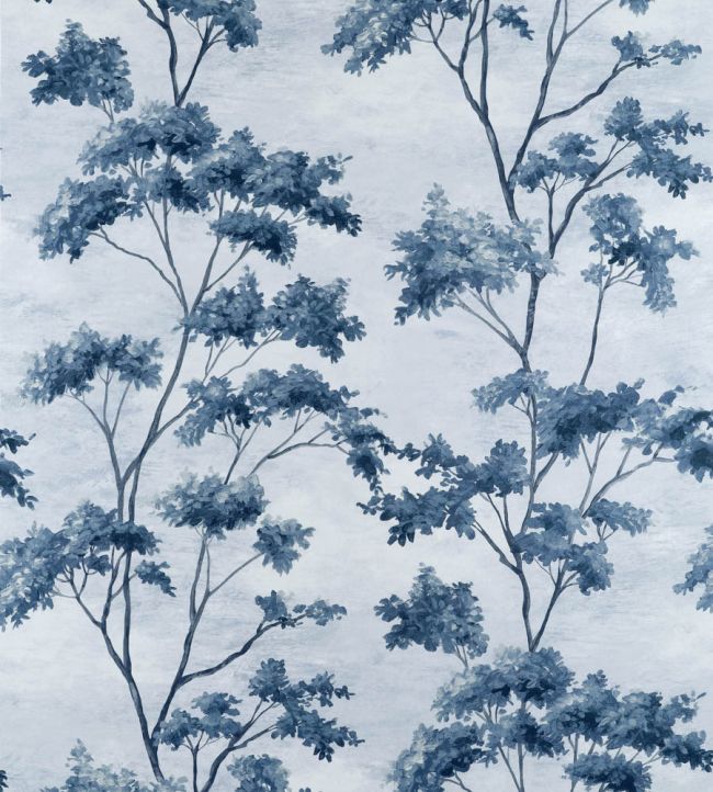 Dalton Wallpaper by Anna French Blue and White on Pearl