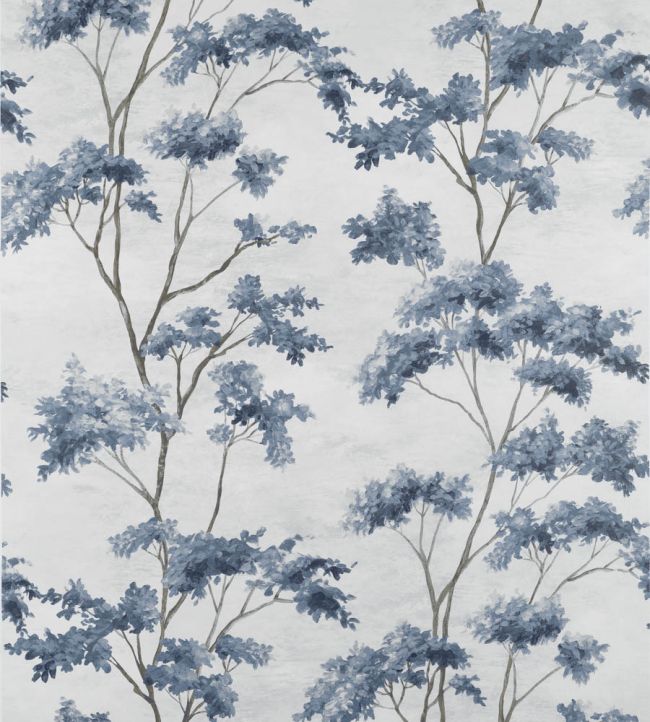 Dalton Wallpaper by Anna French Spa Blue on Pearl